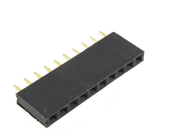 Gniazdo szpilkowe proste 1x10 opak=100 szt