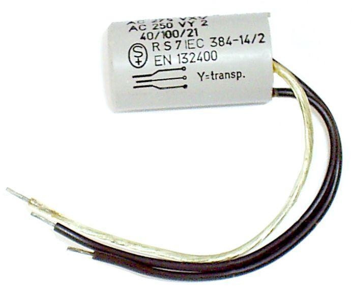 Kondensator przeciwzakłóceniowy 0.1uF/250V + 2x0.027uFY