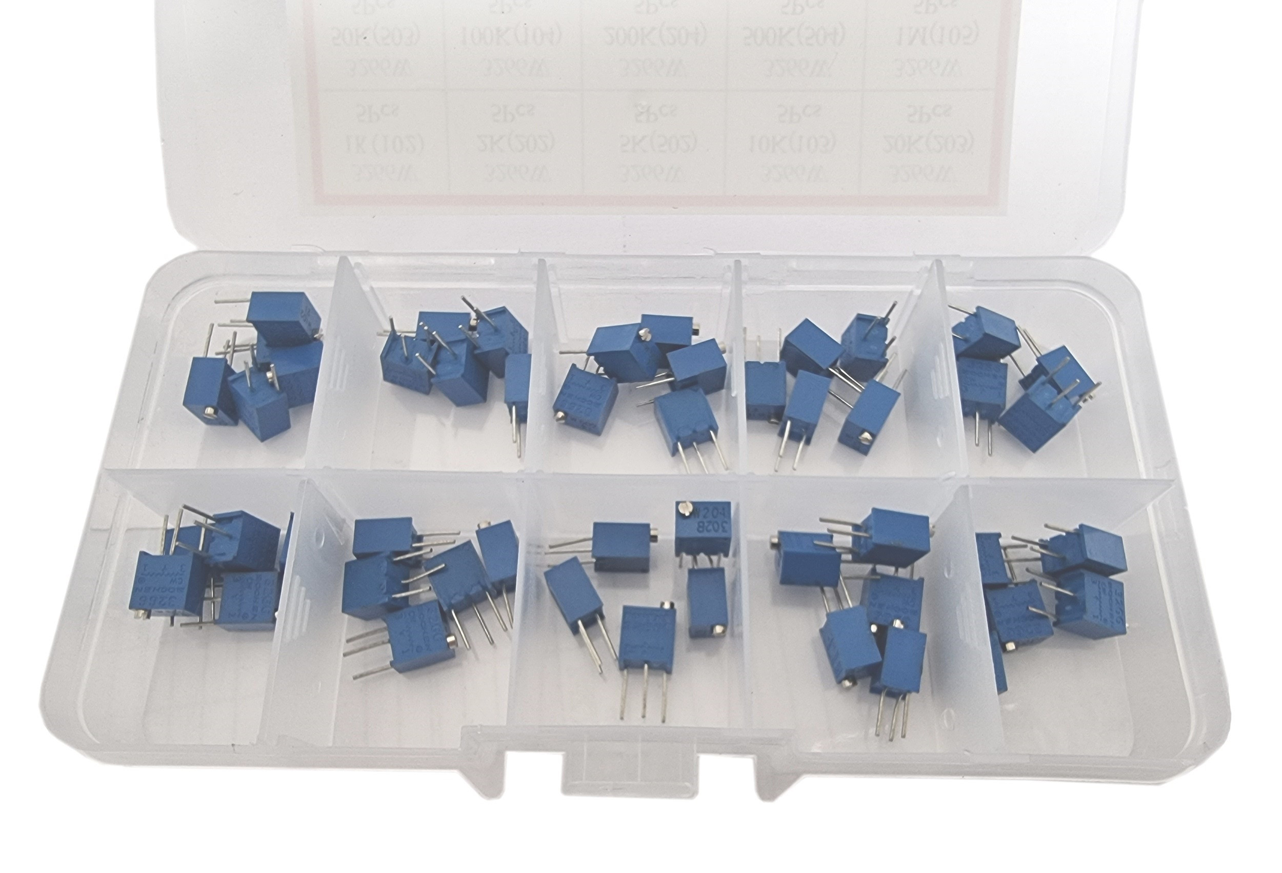 Zestaw 50szt potencjometrów precyzyjnych 3266W