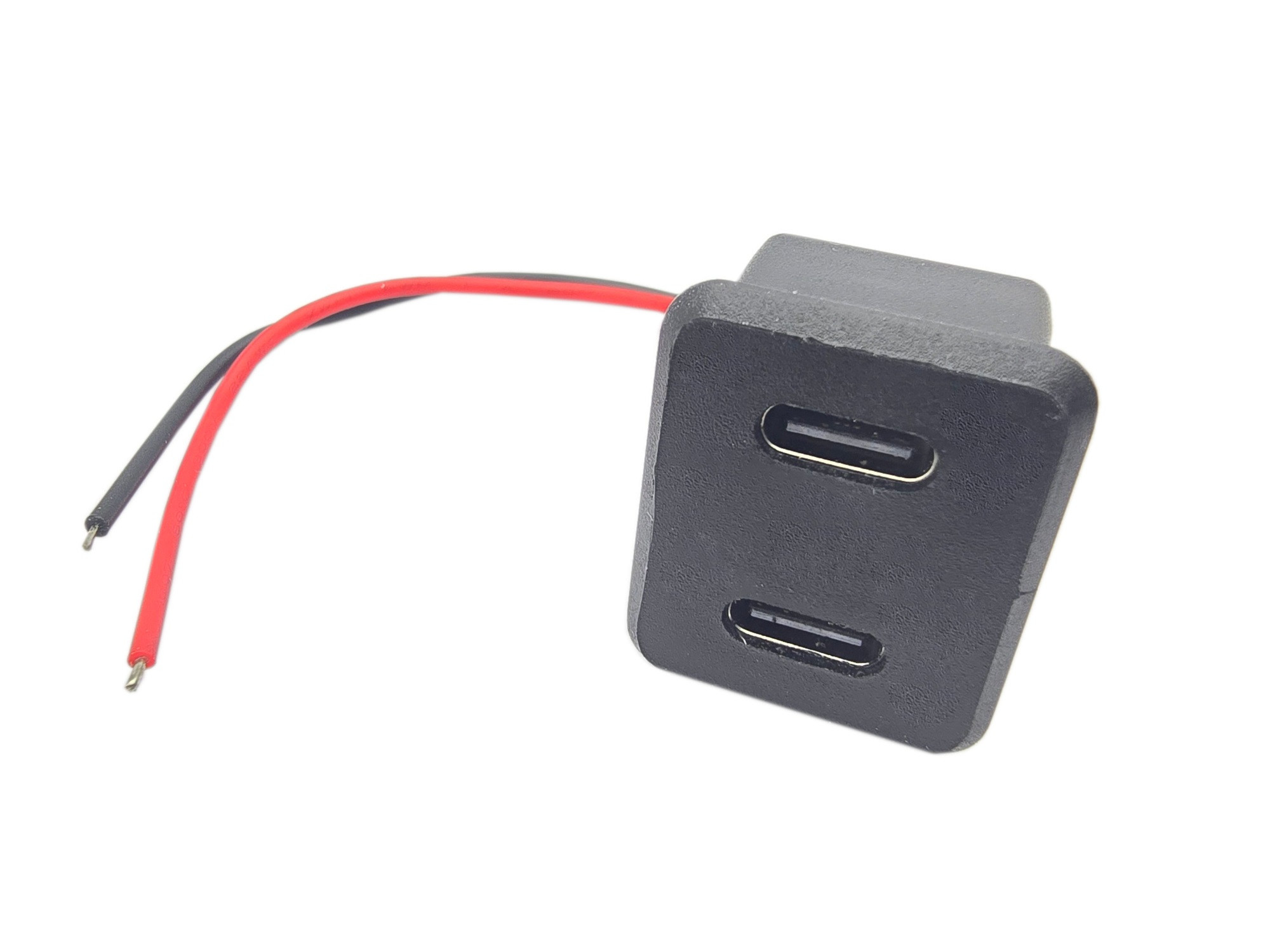 Gniazdo USB-C podwójne do obudowy na zatrzask