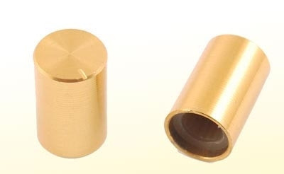 Gałka potencjometru złota 10mm GZL10 h=10mm