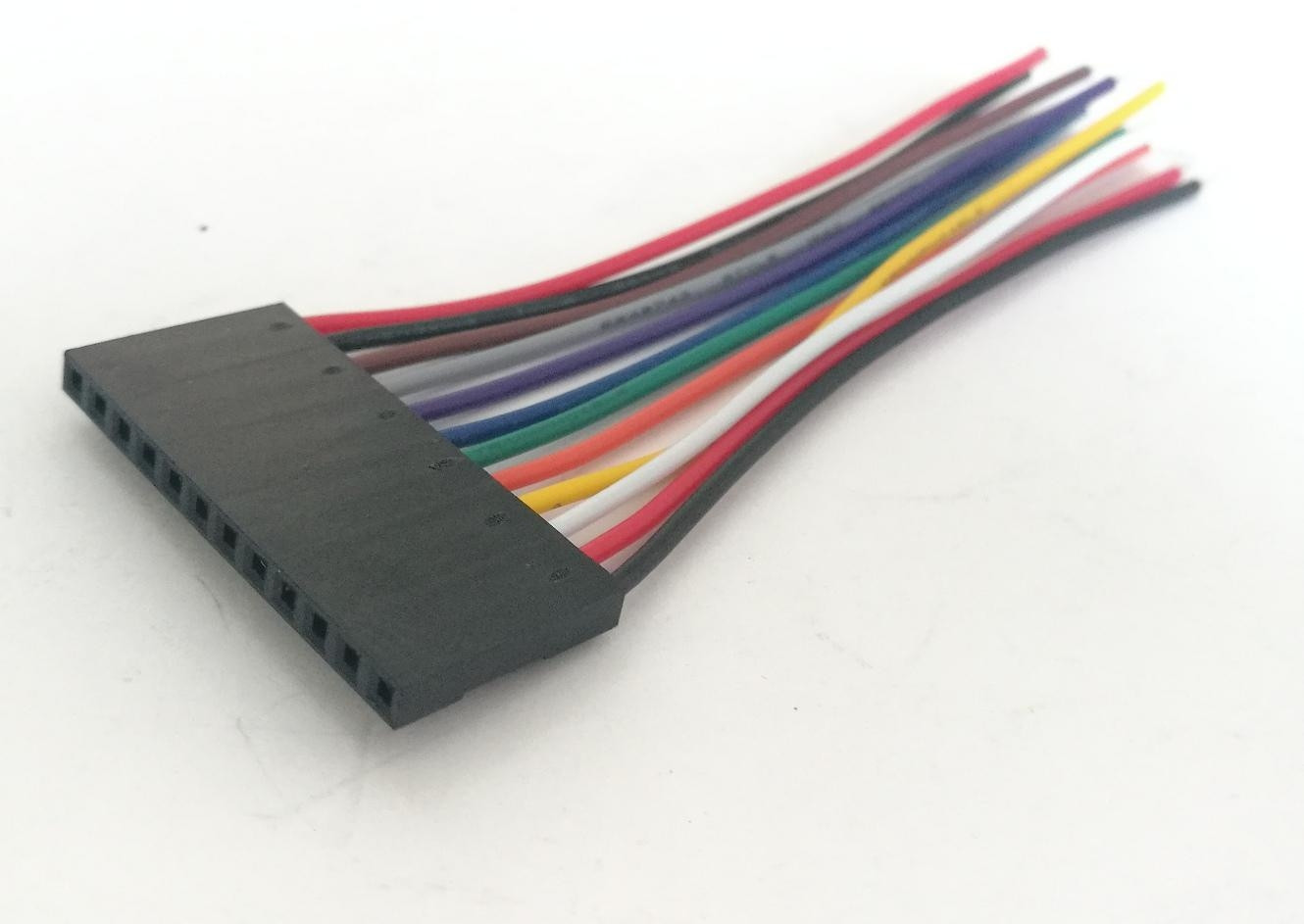 Kabel żeński 12PIN (1x12pin) 2.54mm --> pojedyncze kable l=8cm