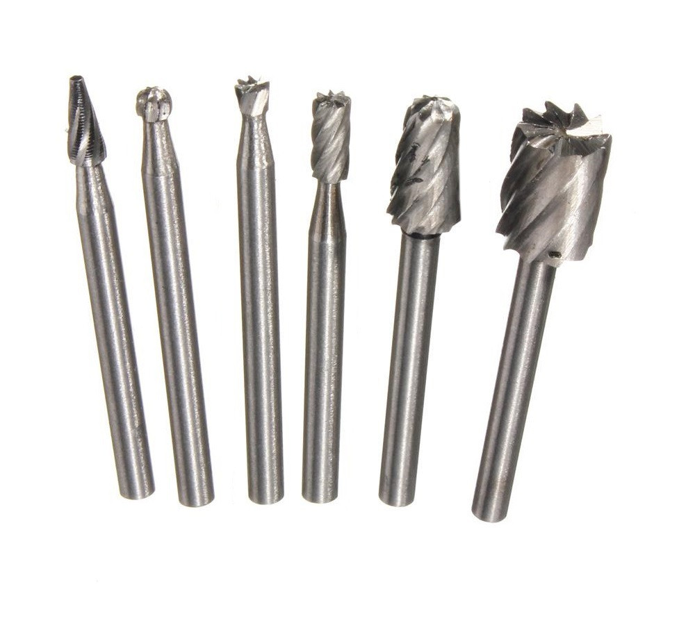 Komplet 6 frezów HSS