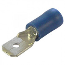 Konektor izolowany męski 4.8mm niebieski opak=100 szt