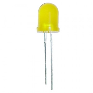 Dioda LED 10mm Żółta, matowa opak=100 szt