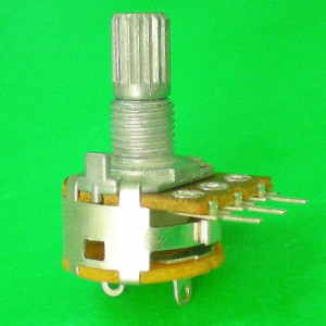 Potencjometr obrotowy 50K Ohm B (liniowy) z wyłącznikiem l=15mm