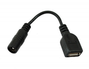 Adapter gniazdo 2.1/5.5 --> Gniazdo USB A