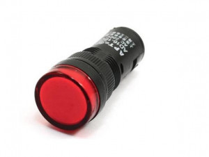 Kontrolka LED 19mm 230V AC czerwona
