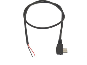 Wtyk micro USB kąt z przewodem 50cm 2pin