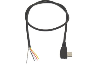 Wtyk micro USB kątowy z przewodem 50cm 4pin