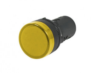 Kontrolka LED 28mm 24V AC/DC żółta