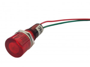 Kontrolka LED 12mm 230V czerwona