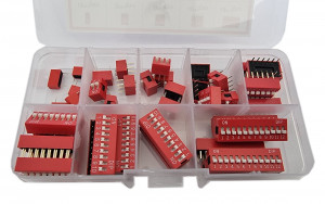 Zestaw 40szt przełączników Dip Switch 1-12pin