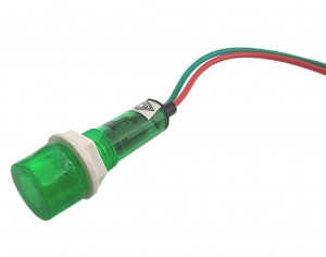 Kontrolka LED 12mm 12V zielona Typ2