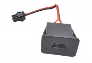 Gniazdo USB-C do obudowy na zatrzask z przewodem 10cm