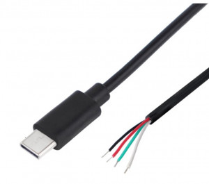 Wtyk USB-C z przewodem 4pin 100cm