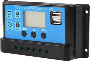 Regulator ładowania Solar PWM LCD 12/24V 10A