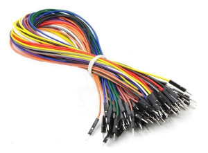 Zestaw 50szt kabli połączeniowych męsko-męski 30cm