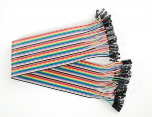 Zestaw 40szt kabli połączeniowych męsko-żeńskie 60cm (piny niezłocone)

