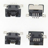 Gniazdo mini USB typu A do montażu SMD 4pin Czarne