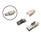 Wtyk mini USB typu B 5pin na kabel opak=100 szt