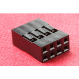 Obudowa złącza czarna 2x4PIN r.2.54mm opak=100 szt