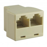 Adapter sieciowy RJ45 8P8C gniazo --> 2 x gnazdo