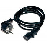 Kabel zasilający komputerowy czarny długość:1.5m