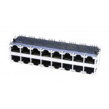 Gniazda ekranowane 8P8C 2x8 RJ45 h=12mm