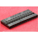 Obudowa złącza czarna 1x12PIN r.2.54mm opak=100 szt