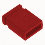Zworka/jumper czerwony zamknięty R=2.54mm h=6mm opak=100 szt