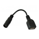Adapter gniazdo 2.1/5.5 --> Gniazdo USB A