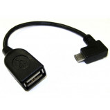 Adapter OTG wtyk Micro USB kątowy --> gniazdo USB A