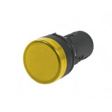 Kontrolka LED 28mm 230V AC żółta