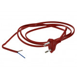 Kabel zasilający czerwony długość:1.6m