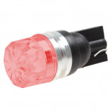 Żarówka LED 12V T10 0.5W 12mm Czerwona
