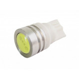Żarówka LED 12V T10 0.6W 12mm płaska Biała