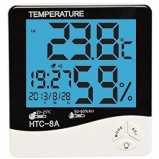 Miernik temperatury wewnątrz, pomiar wilgotności z podświetleniem
