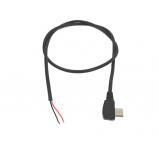 Wtyk micro USB kąt z przewodem 50cm 2pin