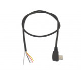 Wtyk micro USB kątowy z przewodem 50cm 4pin