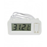 Panelowy termometr LCD -50°C~70°C TPM-30 biały