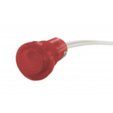 Kontrolka LED 18mm 12V plastikowa czerwona