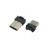 Wtyk micro USB typu B montowany do PCB prosty
