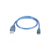 Przewód/kabel micro USB 30cm niebieski 