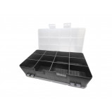 Organizer dwustronny 24 przegródki 20x11x5.8cm OR84 czarny