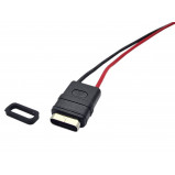 Gniazdo USB-C z 2 przewodami 8cm